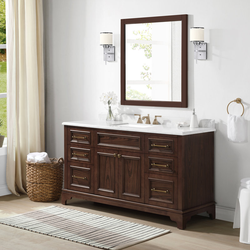 Martha Stewart Skylands 60'' Freestanding Single Bathroom Vanity with